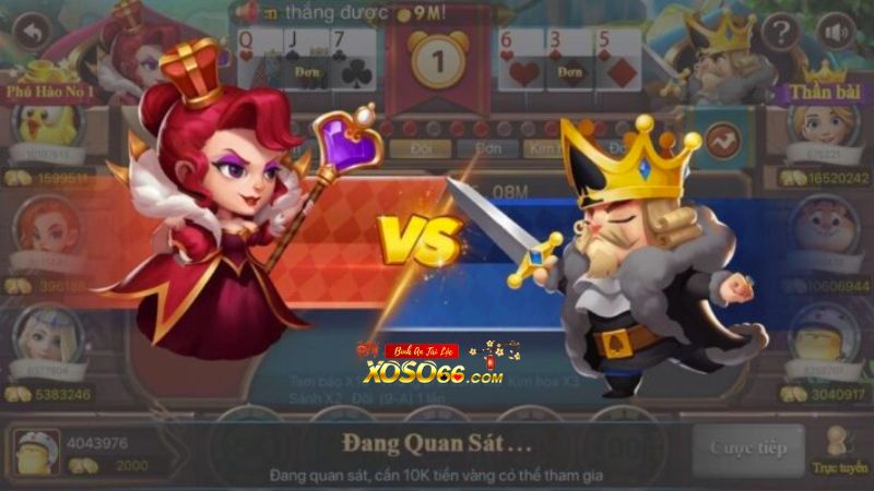 Luật chơi game bài Đại chiến Đỏ đen Xoso66