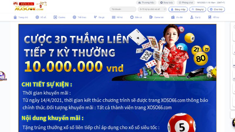 Các thông tin chính về khuyến mãi Xổ số nhanh nhận thưởng cực phê